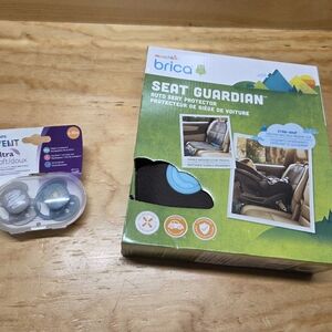 Munchkin Brica Seat Guardian Car Xtra Grip Seat Protector & Pacifiers
